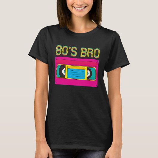 80s Bro Vintage Classic Cassette Tape T-Shirt (Vorderseite)