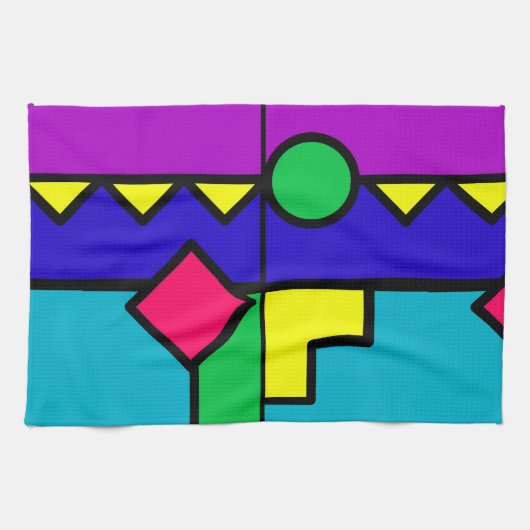 80s Color Block Handtuch (Horizontal)