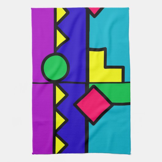 80s Color Block Handtuch (Vertikal)