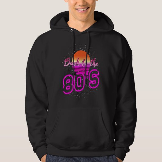 80s Costume Back to the 80s Retro 80's Party Hoodie (Vorderseite)
