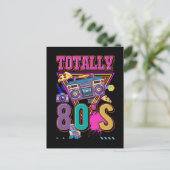 80s Costume Party Retro Disco Colorful 1980s Postkarte (Stehend Vorderseite)