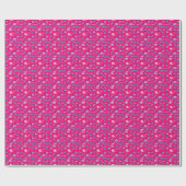 80s Costume Vibrant pink Retro culture pop Geschenkpapier (Flach)
