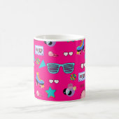 80s Costume Vibrant pink Retro culture pop Kaffeetasse (Mittel)