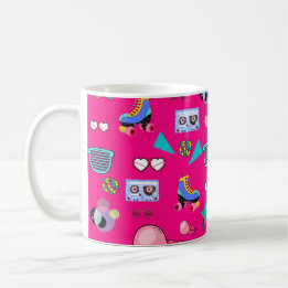 80s Costume Vibrant pink Retro culture pop Kaffeetasse