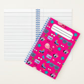 80s Costume Vibrant pink Retro culture pop Notizblock (Innen)