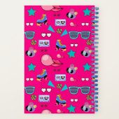 80s Costume Vibrant pink Retro culture pop Notizblock (Rückseite)