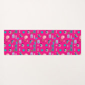 80s Costume Vibrant pink Retro culture pop Yogamatte (Rückseite (Horizontal))
