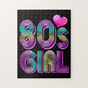 80's Girl Birthday Party Costume Retro Vintage Puzzle