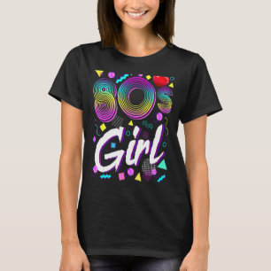 80's Girl Birthday Party Kostüm Retro Vintag Wo T-Shirt