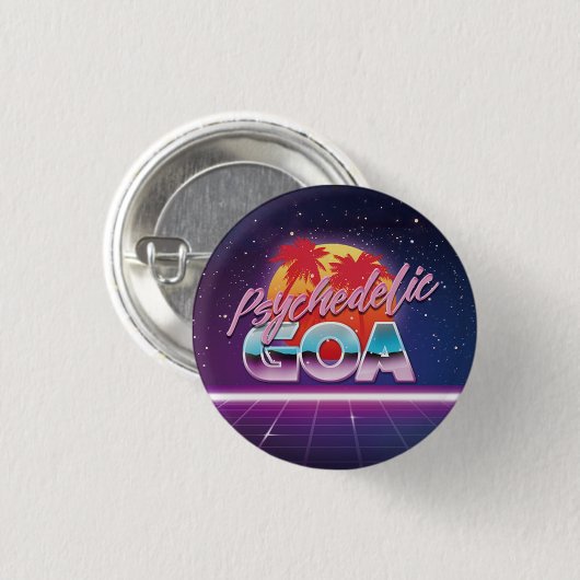 80s GOA Button (Vorne & Hinten)