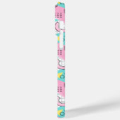 80's Memphis Active Pink Light Turquoise Case-Mate iPhone Hülle (Rückseite / Links)