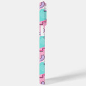 80's Memphis Active Pink Light Turquoise Case-Mate iPhone Hülle (Rückseite / Rechts)