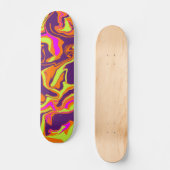 80s Mystery Melt Psychedelic Skateboard (Vorderseite)