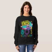 80s Party Girl Retro Costume 80s Sweatshirt (Vorne ganz)