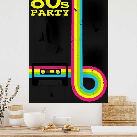 80s party poster (Küche)