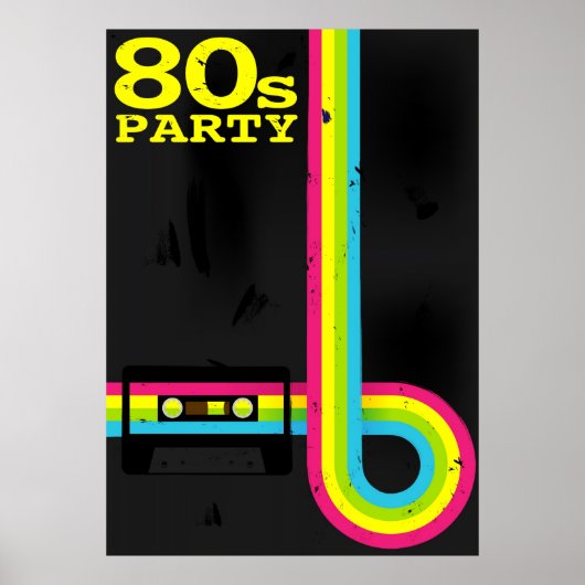 80s party poster (Vorne)