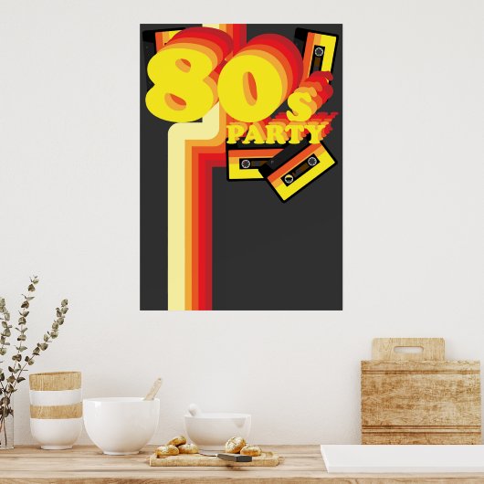 80s Party Poster (Küche)
