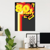 80s Party Poster (Heimbüro)