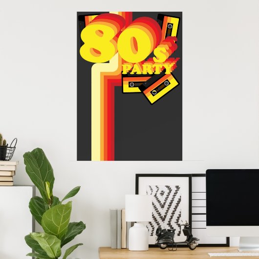 80s Party Poster (Heimbüro)