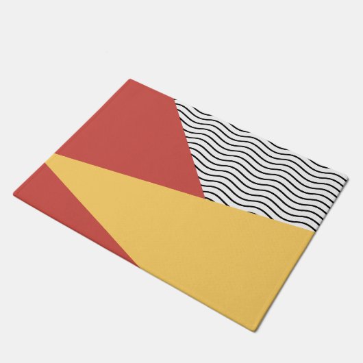 80s Pop Art Pattern Fußmatte (Schrägansicht)