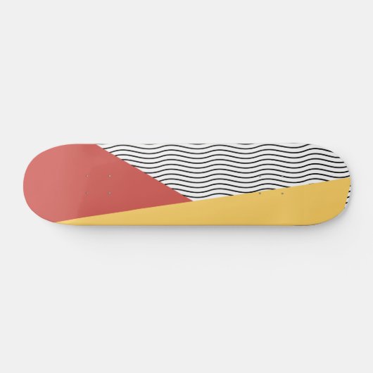 80s Pop Art Pattern Skateboard (Horizontal)
