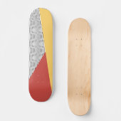 80s Pop Art Pattern Skateboard (Vorderseite)