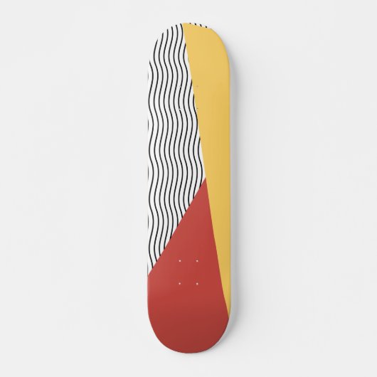 80s Pop Art Pattern Skateboard (Vorne)