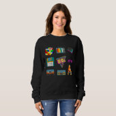 80's Retro Fashion Throwback Culture Disco Music P Sweatshirt (Vorne ganz)
