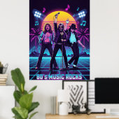 80's Retro music Poster (Heimbüro)