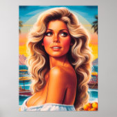80s Summer Woman Poster (Vorne)