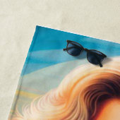 80s Summer Woman Strandtuch (Beispiel)