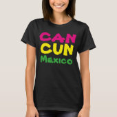 80's Women's Cancun Mexiko Urlaub Reisen T Shirt (Vorderseite)