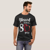 80th Birthday Blessed By God For 80 Years Birthday T-Shirt (Vorne ganz)