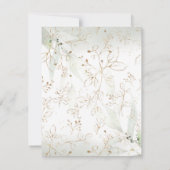 80th birthday Elegant Milestone invitation RSVP Karte (Rückseite)