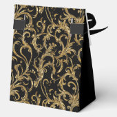 80th Birthday Gold Swirls Thank You  Geschenkschachtel (Rückseite)