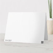 80th Birthday Red Dala Horse Card Karte (Rückseite)