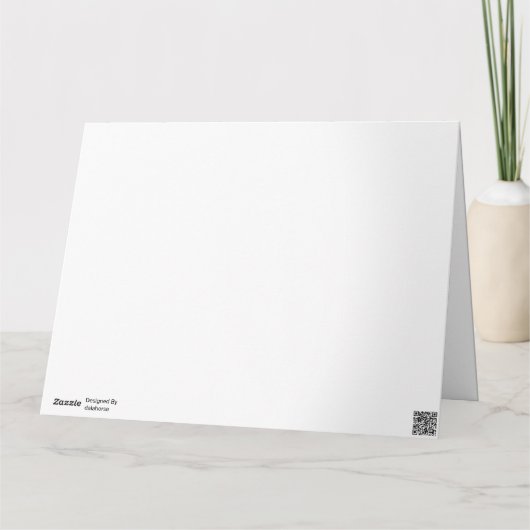 80th Birthday Red Dala Horse Card Karte (Rückseite)