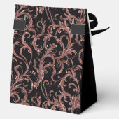 80th Birthday Rose Gold Swirls Thank You  Geschenkschachtel (Rückseite)