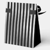 80th Birthday Silver Striped Thank You  Geschenkschachtel (Rückseite)