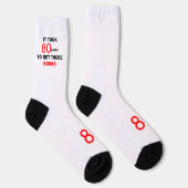 80th Birthday Socks Men Funny Socken (Rechts)