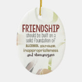 810.friendship-shenanigans keramik ornament (Vorne)