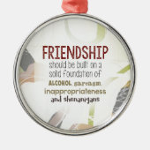 810.friendship-shenanigans silbernes ornament (Vorne)