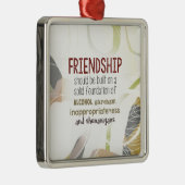 810.friendship-shenanigans silbernes ornament (Rechts)