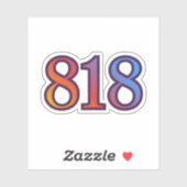 818 Angel Number Success Sticker (Blatt)