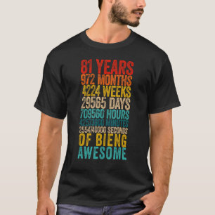 81. Geburtstag - Altes Meter 81 Jahre alt T-Shirt