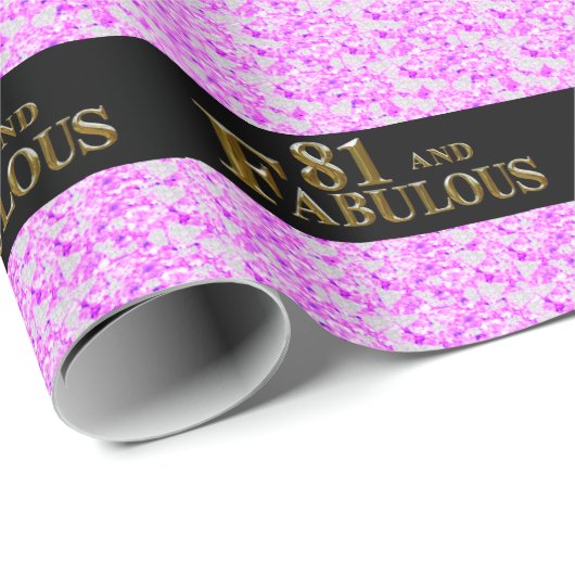 81. Geburtstag Geschenkpapier (Rolleneckpunkt)