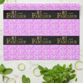 81. Geburtstag Geschirrtuch (Gefaltet)