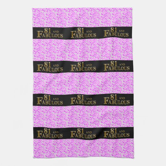 81. Geburtstag Geschirrtuch (Vertikal)