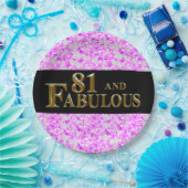 81. Geburtstag Pappteller (Party)