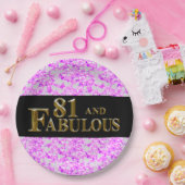 81. Geburtstag Pappteller (Party)